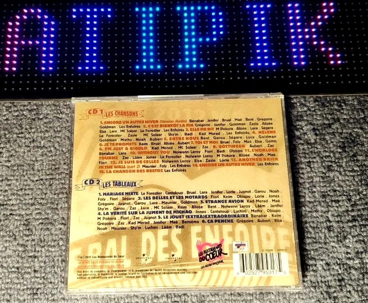 👍 O Baile Dos Enfoirés 2012 - CD Duplo Restos Do Coração - 14 Anos 💕 – photo 2